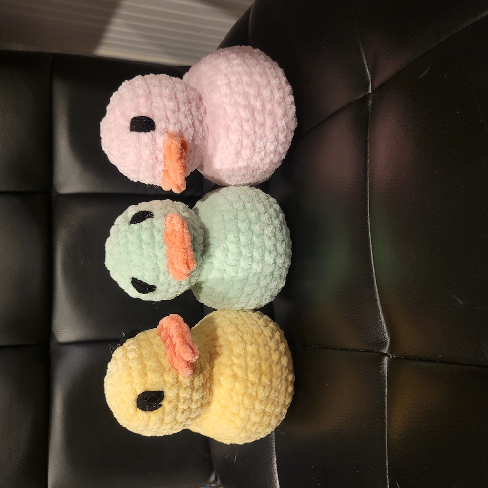 Set of Three Plush Duck Toys
